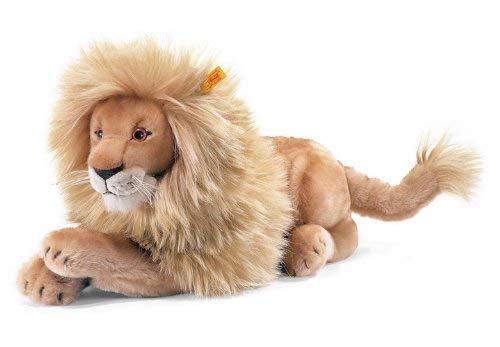 Steiff 064135 Leo Lion Plush Animal Toy, Blond