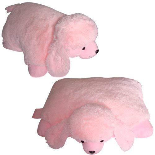 POODLE PINK PUPPY DOG PET CUSHION ANIMAL PILLOW 