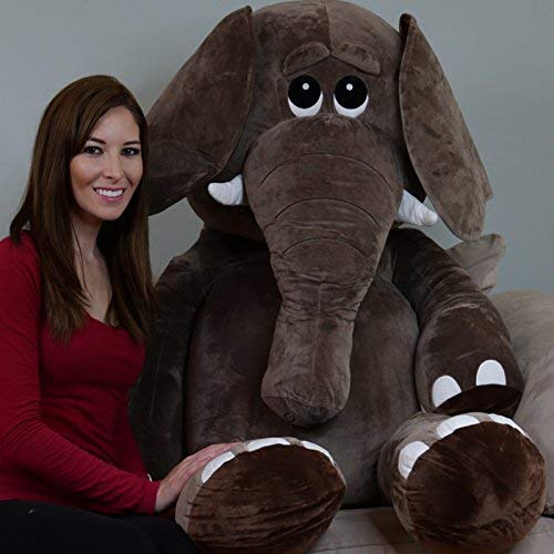 Yesbears 5 Foot Giant Elephant Stuffed Animal Microfiber Body