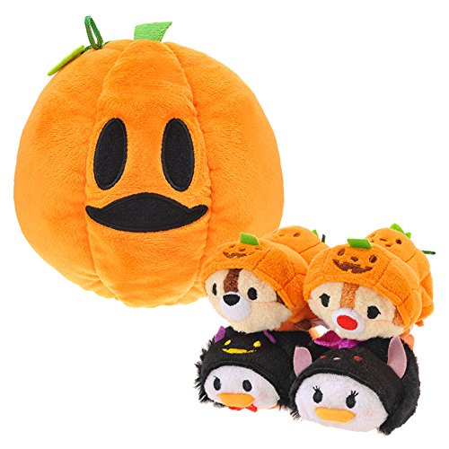 Disney Exclusive Tsum Tsum 3.5 Inch Mini Halloween　Minitsumu & Pumpkin House set Limited Products Disney Store (Japan Import)