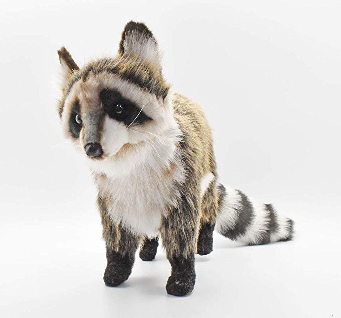 Hansa Standing Raccoon Plush