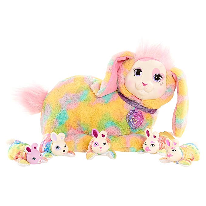 Just Play Bunny Surprise Stuffed Figure - Breezy with her Bunnies