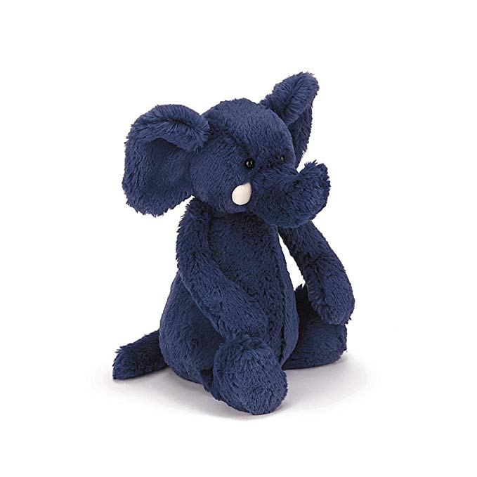 Jellycat Bashful Blue Elephant Stuffed Animal, Huge, 21 inches