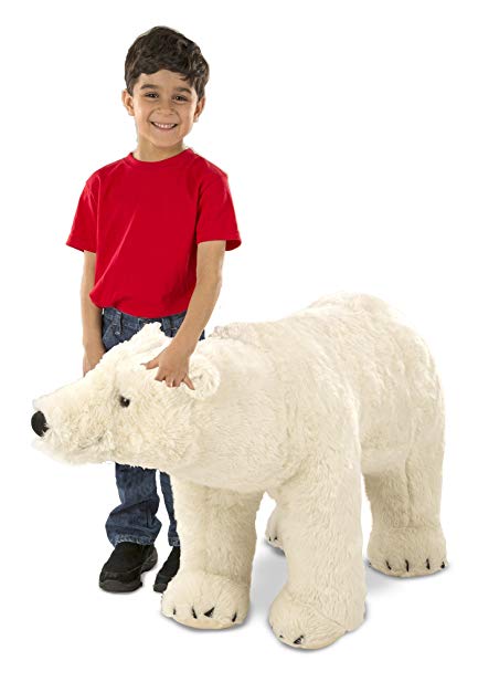 Melissa & Doug Giant Polar Bear - Lifelike Stuffed Animal (nearly 3 feet long)