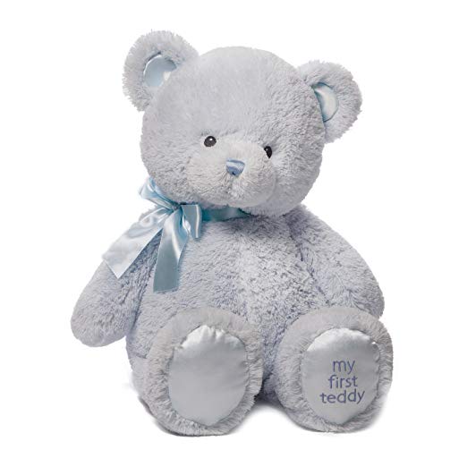 Baby GUND My First Teddy Bear Stuffed Animal Plush, Blue, 24