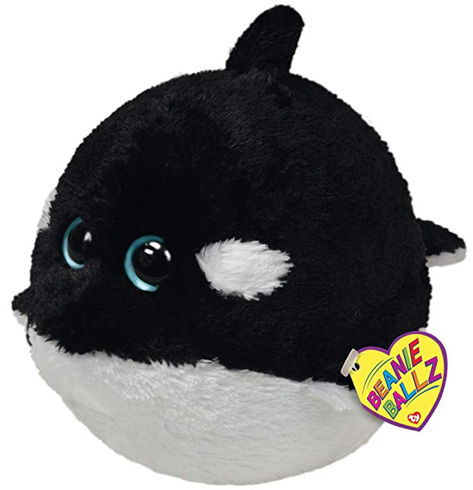 Ty Beanie Ballz Splash Plush - Whale, Large