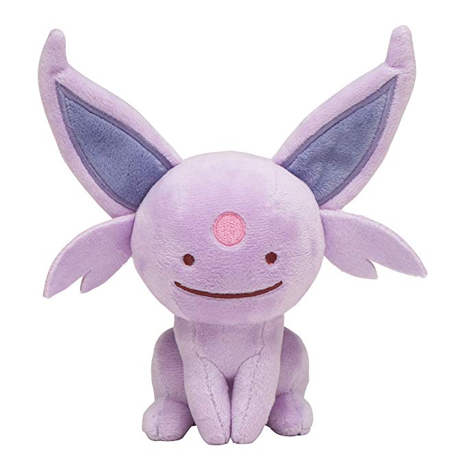 Pokemon Center Original (7-Inch) Poke Plush Doll Ditto Espeon (Metamon Eifie)