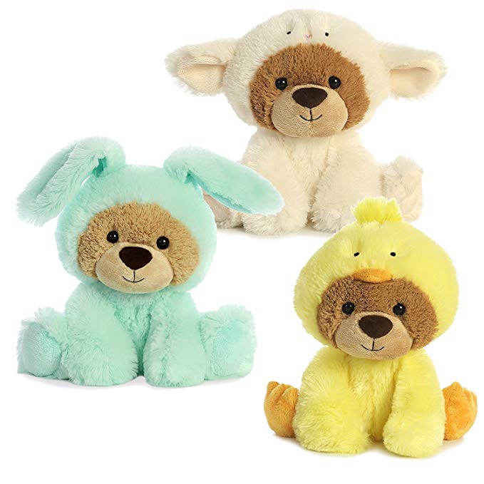 Aurora Lil Benny Wanna Be Lamb, Chick, and Bunny Plush Set