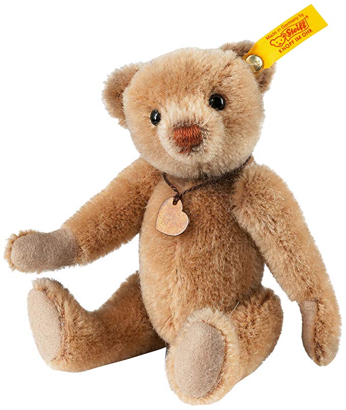 Steiff Classic Teddy Bear Plush, Honey/Light Brown