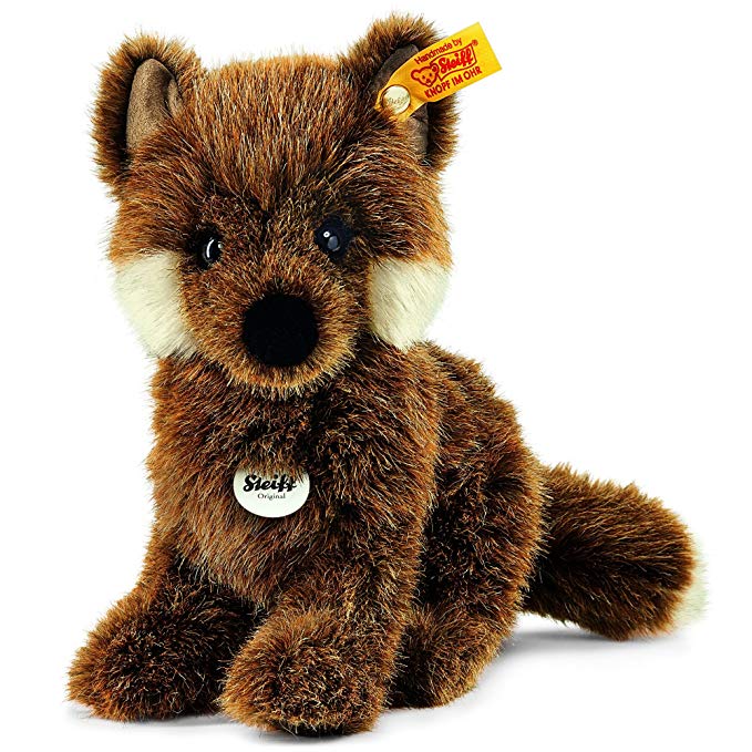 Steiff 070136 Fuxy Fox Plush Animal Toy, Brown