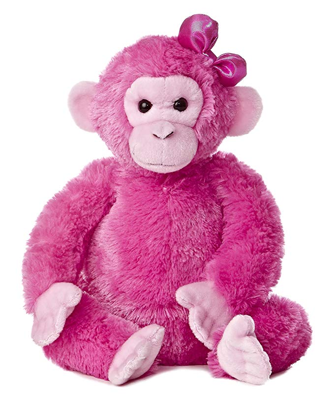 Aurora World Girlz Nation Pink Chimp Plush, 12