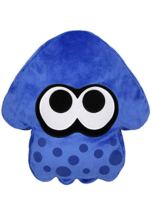 Sanei Splatoon Squid Stuffed Cushion Plush, 14