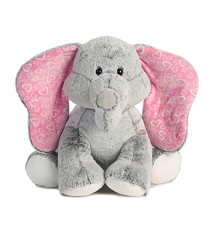 Aurora World Lots of Love Grey Elephant Plush, X-Large