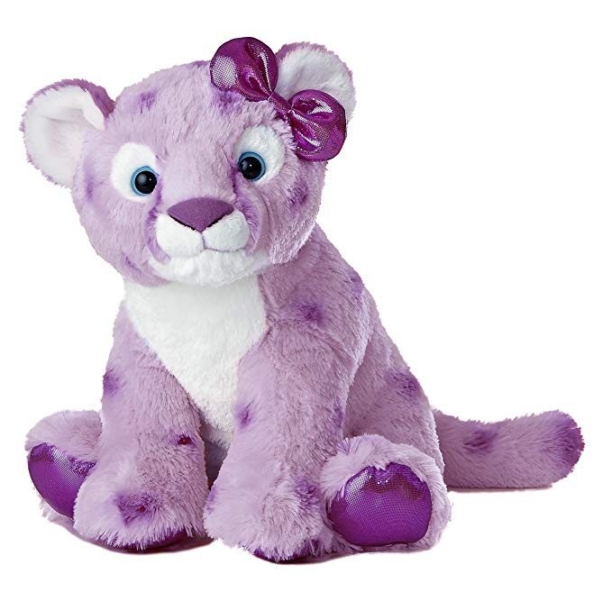 Aurora World Girlz Nation Purple Cheetah Plush, 11