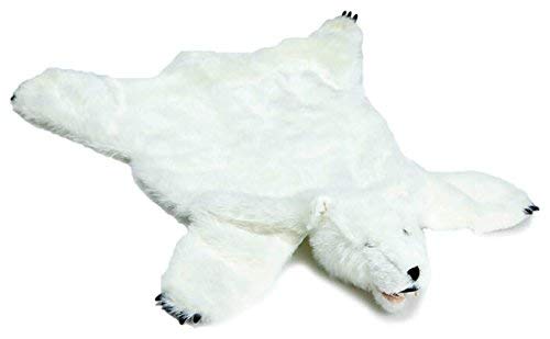 Carstens Plush White Bear Animal Rug, Small