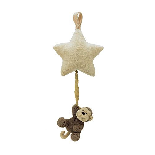 Jellycat Bashful Monkey Star Musical Pull Baby Toy - 12 inches