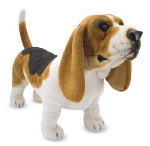 Melissa & Doug Giant Basset Hound - Lifelike Stuffed Animal Dog