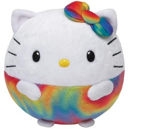 Ty Beanie Ballz Hello Kitty Rainbow Large Plush