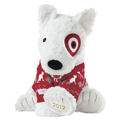 Target Limited Edition Holiday Bullseye Dog Plush St. Jude's 2012