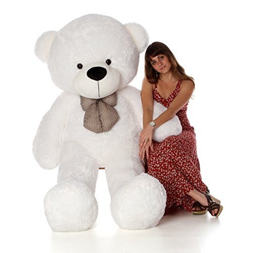 6 Foot Life Size Teddy Bear Heavenly White Color Fluffy Plush Toy Teddy Bear Coco Cuddles