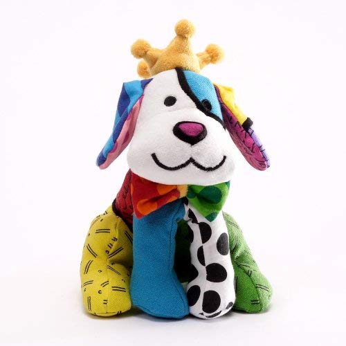 Romero Britto Miniature Royalty the Dog Pop Art Stuffed Animal Plush