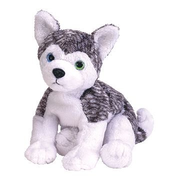 TY Beanie Baby - MUKLUK the Husky Dog (Blue & Green Eyes)