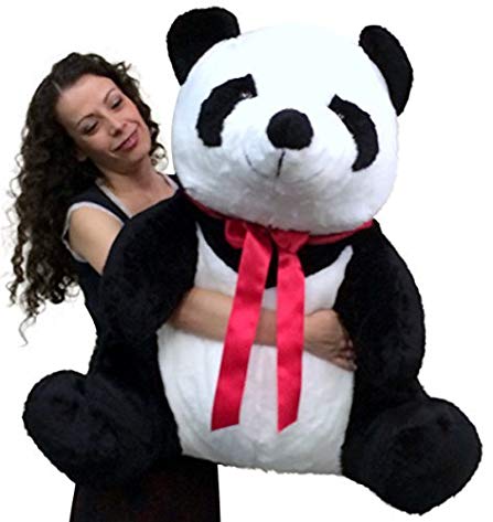 American Made Giant Stuffed Panda 32 Inch Huge Soft Plush Bear Made in USA America