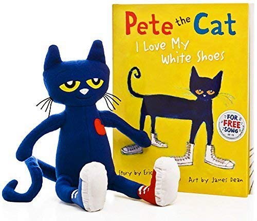 Pete the Cat: I Love My White Shoes Hardcover Book & 14.5” Plush Doll Gift Set