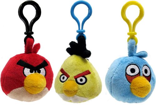 Angry Birds Plush Backpack Clip Assortment