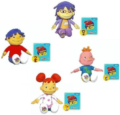 Sid the Science Kid Plush Set of 4 Includes: Sid , Gabriela , Gerald & May