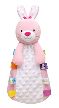 Taggies So Hoppy Bunny Snuggle Buddy Security Blanket