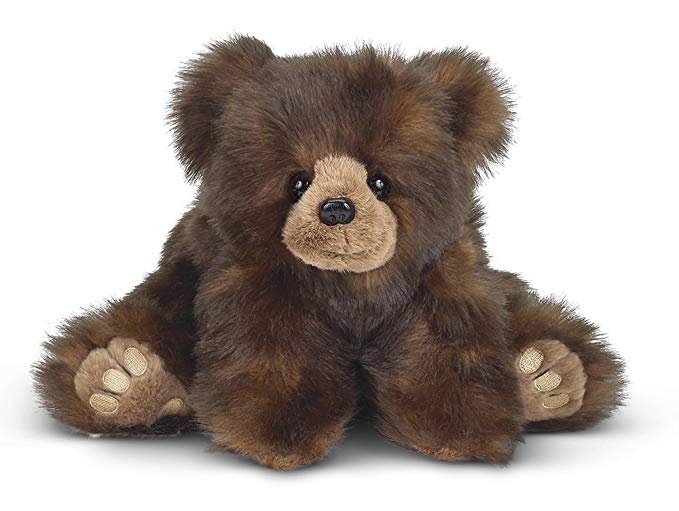 Bearington Huggy Ben Plush Stuffed Animal Brown Grizzly Bear, 19