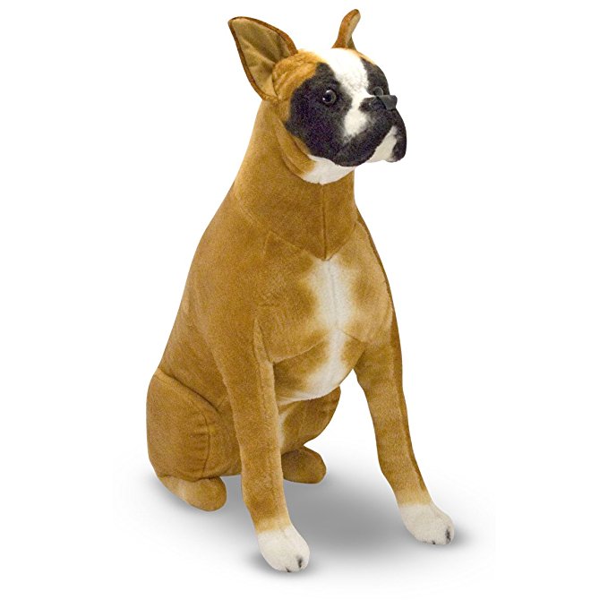 Melissa & Doug Giant Boxer - Lifelike Stuffed Animal Dog