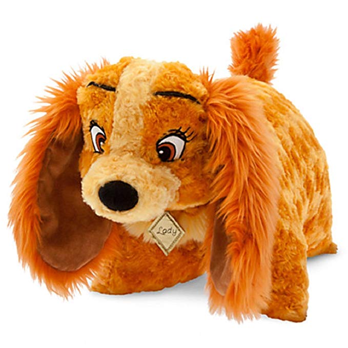 Disney Lady Dog Pillow Pal Plush Pet Doll NEW and the Tramp