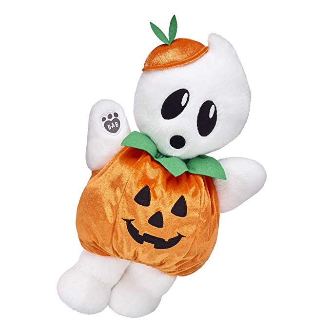 Build A Bear Workshop Boo-Rrific Ghost Bear Pumpkin Set, 16 inches