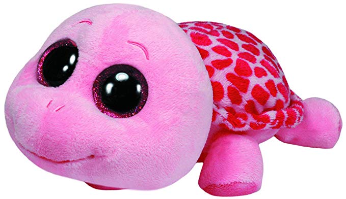 Ty Beanie Boos Myrtle Turtle Plush, Pink, Large