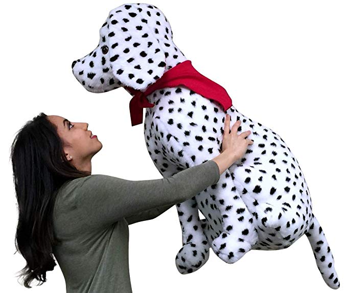 Big Plush American Made Giant Stuffed Dalmatian 36 Inch Soft Fire Dog