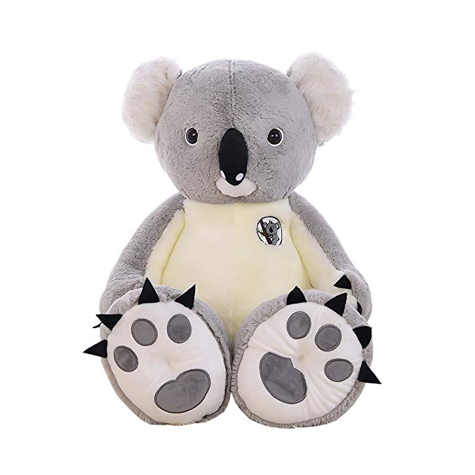 seemehappy Fluffy Koala Stuffed Toy Soft Koala Doll Birthday Gifts 70CM