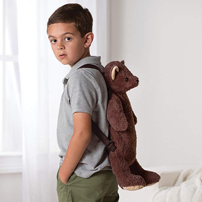 Vermont Teddy Bear - Plush Backpack for Kids, Brown, 19 inches