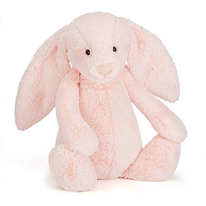 Jellycat Bashful Pink Bunny Stuffed Animal, Huge, 21 inches