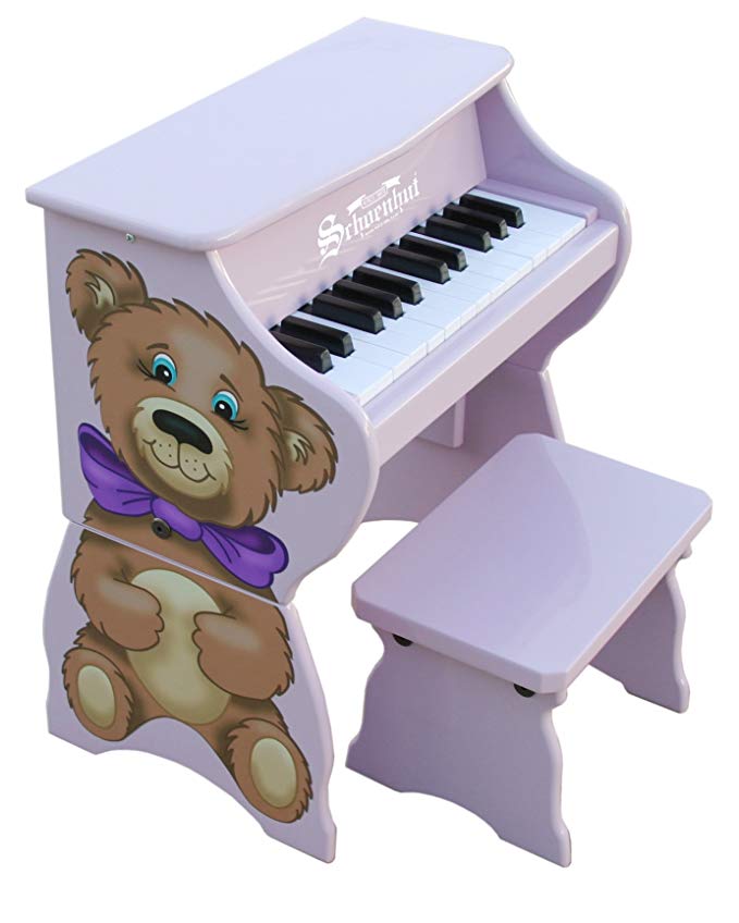 Schoenhut 9258TB - 25 Key Teddy Bear Piano Pal (Purple)