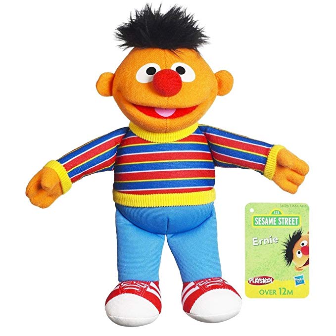 Sesame Street Plush Ernie, 9 Inch