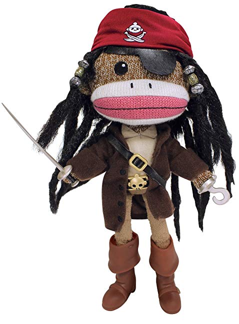 Planet Sock Monkey Doll - Long Sock Silver