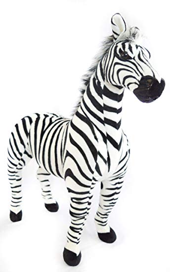 VIAHART Zelassie The Zebra | 3 Foot Big Stuffed Animal Plush Zebra Horse Pony | Shipping from Texas | by Tiger Tale Toys