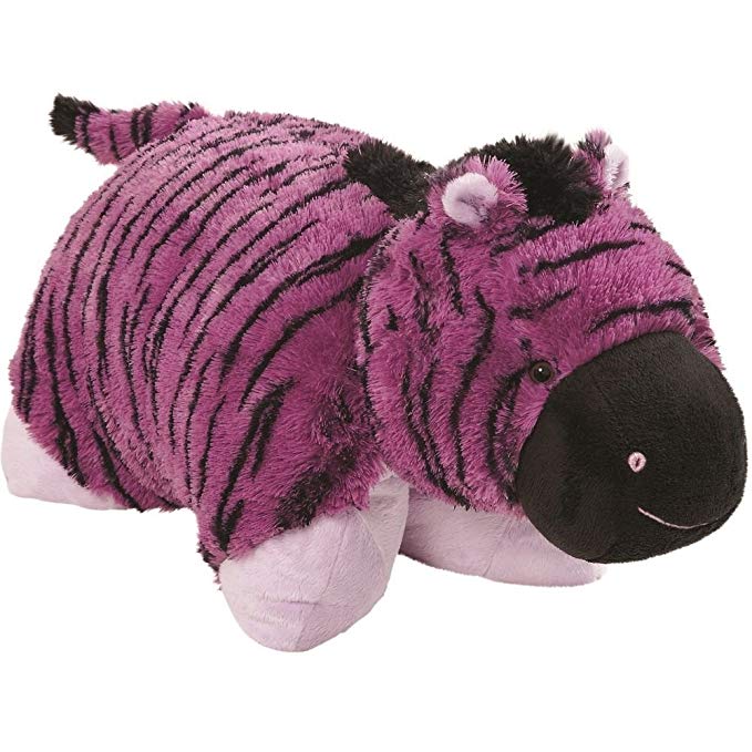 Original Purple Zany Zebra Pillow Pet - 18