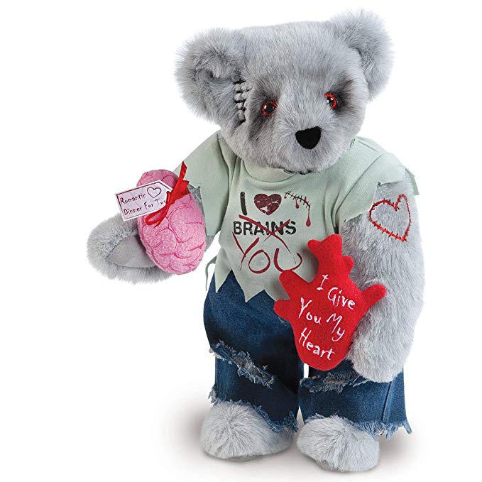 Vermont Teddy Bear - Zombie Lover Bear, 15 inches, Made in the USA