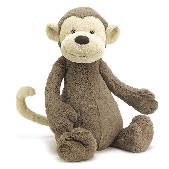 Jellycat Bashful Monkey, Really Big, 31 inches