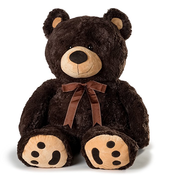 JOON Huge Teddy Bear - Dark Brown