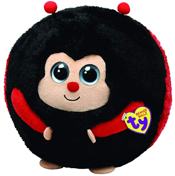 Ty Beanie Ballz Dots The Ladybug (Large)