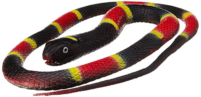 Wild Republic Rubber Snakes 72'' Coral Snake